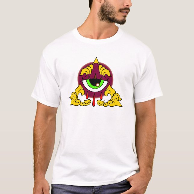 ALLA SOM ILLUMINATI SER THUGEN FÖR PENGAR FÖR TEE SHIRT (Framsida)