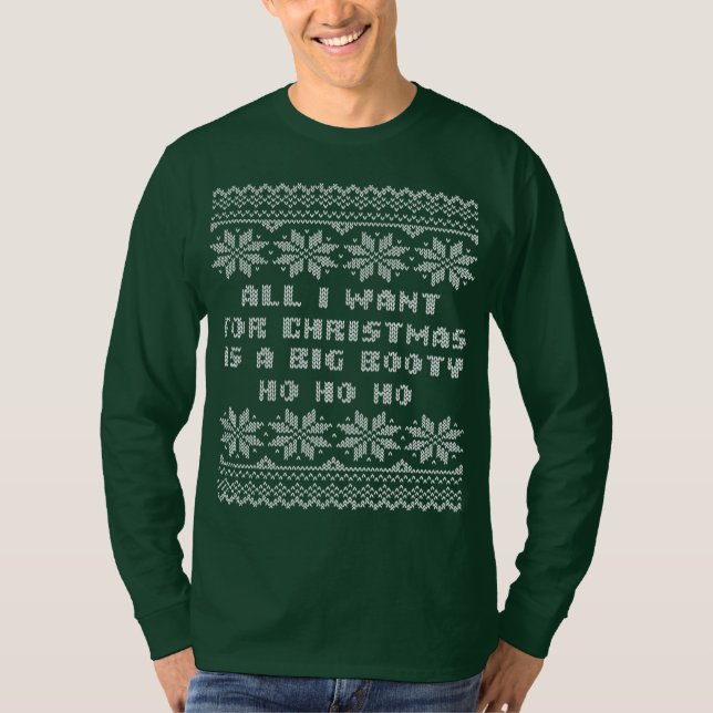Alla som jag önskar för ful jultröja för jul t-shirt (Framsida)