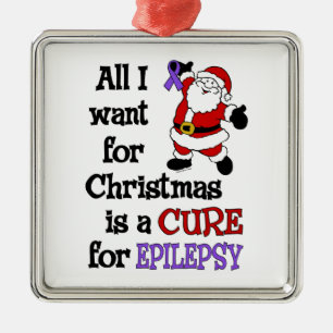 Alla som jag önskar för jul… epilepsi julgransprydnad metall