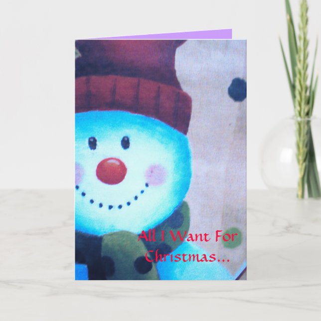 Alla som jag önskar för jul… helgkort (Framsida)