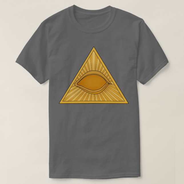 Alla som ser Öga i Providence Freemasonry Öga of G T Shirt (Design framsida)