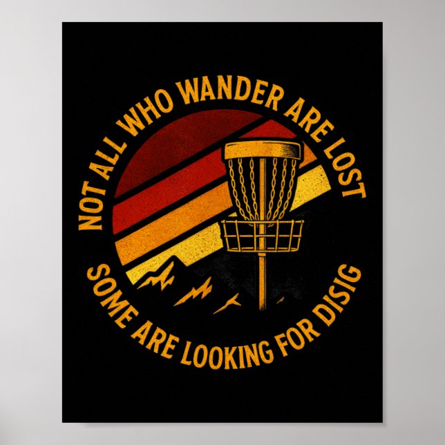 Alla som vandrar är inte vilse - Rollig Disc Golf  Poster (Framsidan)