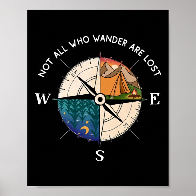 Alla som vandrar är inte vilse - Utforska naturen  Poster (Framsidan)