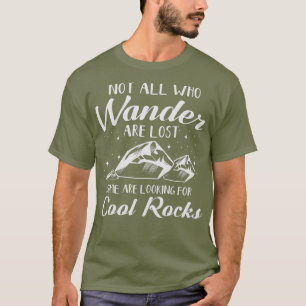 Alla som vill är Borttappad Coola Sten-geolog T Shirt