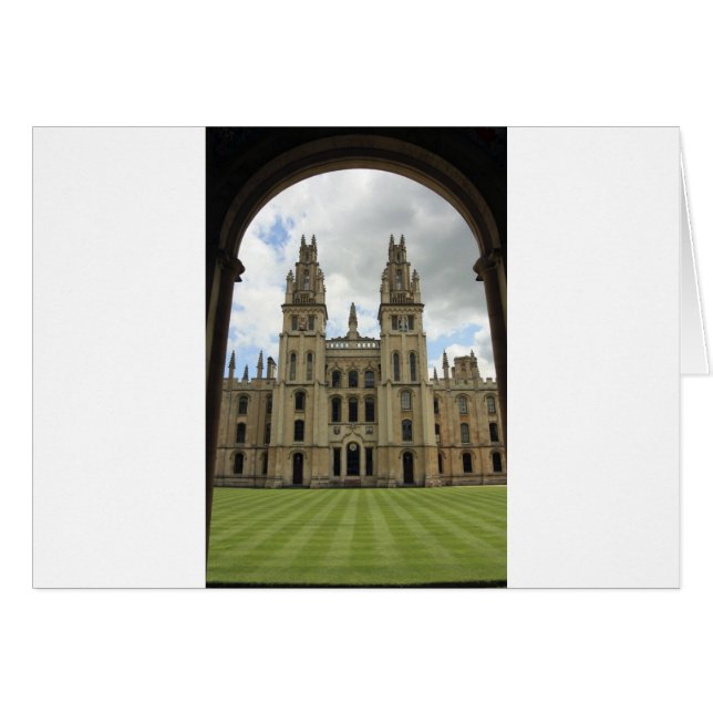 Alla Souls College, Oxford Hälsningskort (Framsidan Horizontal)