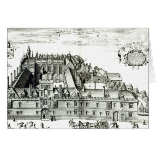 Alla Souls högskola, Oxford universiteten, 1675 Hälsningskort