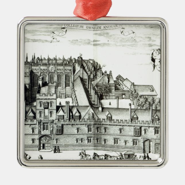 Alla Souls högskola, Oxford universiteten, 1675 Julgransprydnad Metall (Framsidan)