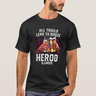 Alla spår leder till Sprit Herod Camping Illinois T Shirt