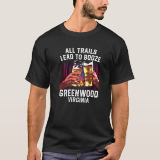 Alla spår som leder till Sprit Greenwood Camping V T Shirt