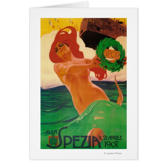 Alla Spezia-Poster Hälsningskort (Framsidan)