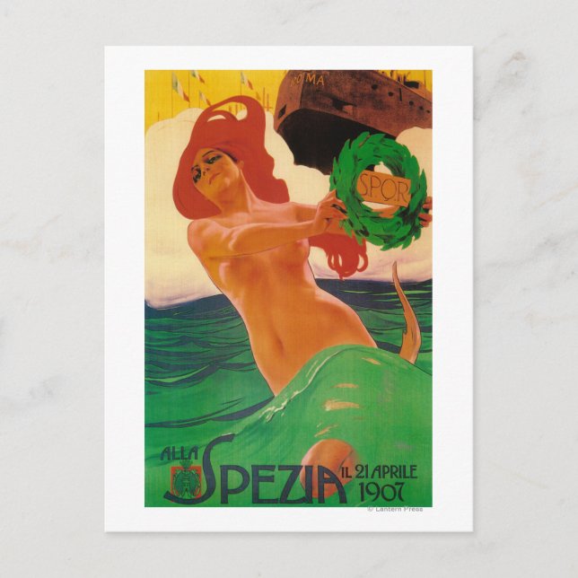 Alla Spezia-Poster Vykort (Framsida)