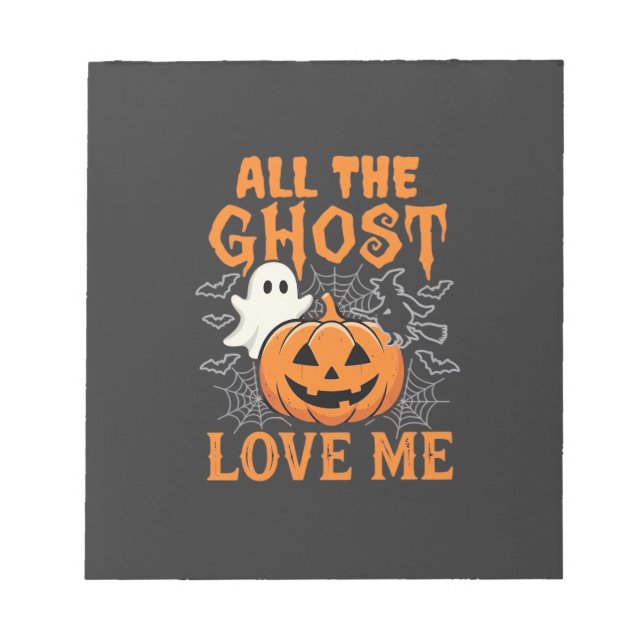 Alla spöken älskar mig Halloween-design_1 Anteckningsblock (Framsida)