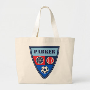 Alla sportanpassadeungar hänger lös & bär på jumbo tygkasse