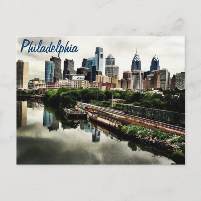 Alla städer skylin... Philadelphia Vykort (Framsida)
