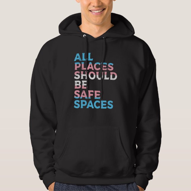 Alla Ställen bör vara Säkra rymdtransporter Hoodie (Framsida)