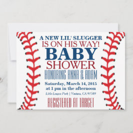 Alla Star Baseball-inbjudningar till babyskor Inbjudningar