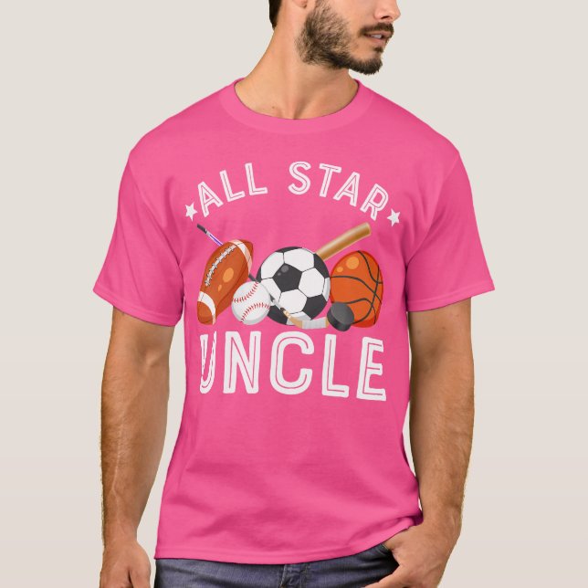 Alla stjärnmorbror i födelsedagstjocken Socc T Shirt (Framsida)