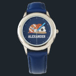 Alla stjärnor armbandsur<br><div class="desc">KLICKA PÅ ANPASSA DEN! OM DU VILL ÄNDRA BAKGRUND FÄRG. Idrottens temadesign.</div>