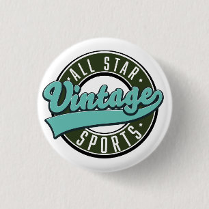alla stjärnor vintage sport knapp