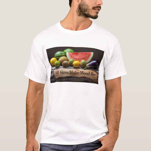 Alla storlekar får trä att resa sig t shirt (Framsida)
