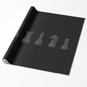 Alla svärtar en vit, schack lappar presentpapper
