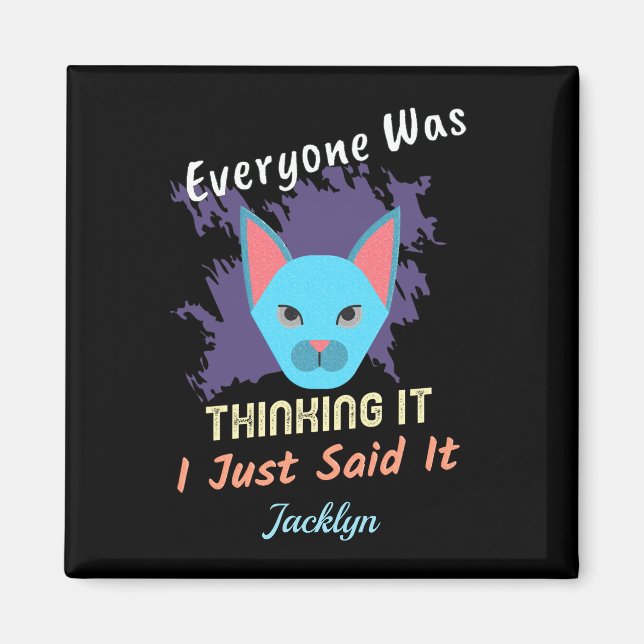 Alla tänkte att jag sa att det sa magnet (Framsidan)