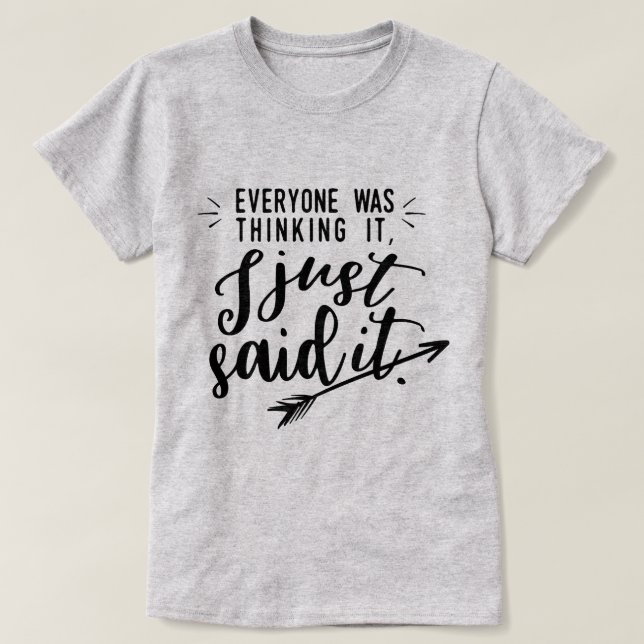 Alla tänkte.. t shirt (Design framsida)