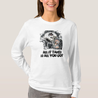Alla tar det den hooded utslagsplatsskjortan tee shirt