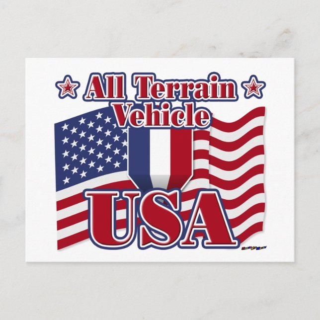 Alla Terrain Fordon USA Vykort (Framsida)