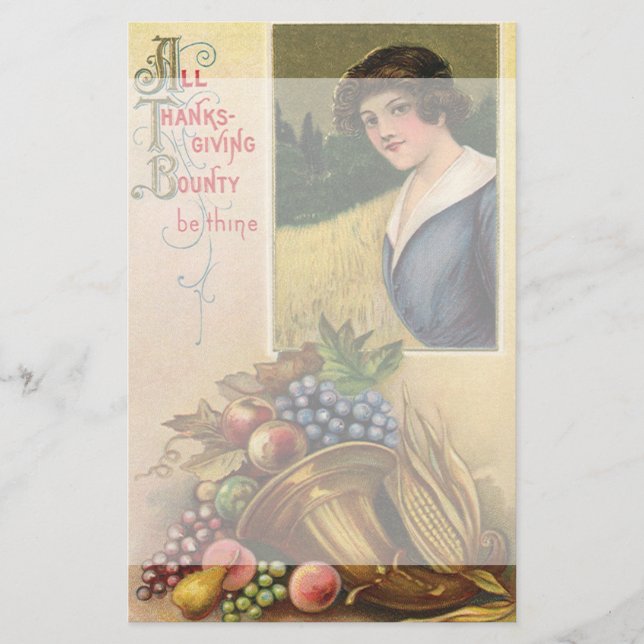 Alla Thanksgivingar måste vara tunna Brevpapper (Framsida)