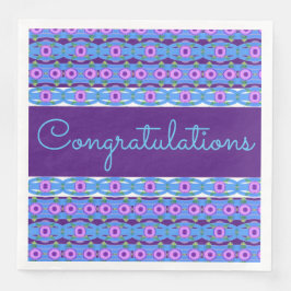 Alla Tillfälle Blue- och Lila-Grattisar Pappersservett