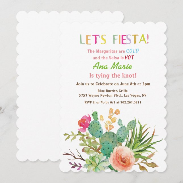 ALLA TILLFÄLLE - Inbjudan till blomsterfest med ka (Fram/baksida)