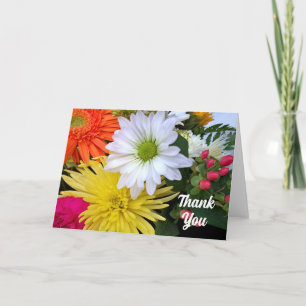 Alla Tillfälle Tack Flowers Blank Kort