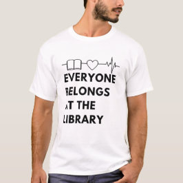 Alla Tillhör Bibliotek som säger bokmaskläsning T Shirt