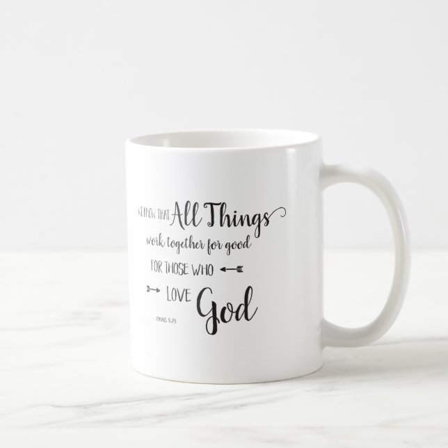 Alla ting samverkar - Rom 8:28 Kaffemugg (Höger)
