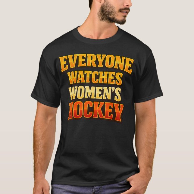 Alla Tittar på Hockey T Shirt (Framsida)