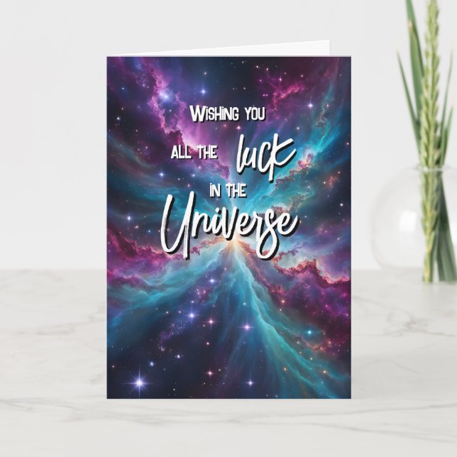 Alla tur universum Lycka till undersöker GCSE SAT Kort (Framsida)