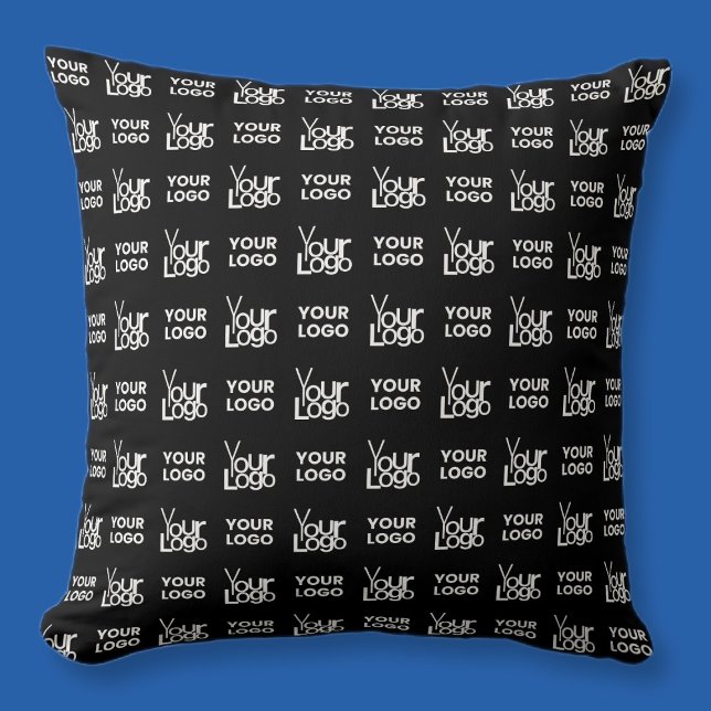 Alla två logotyper eller bilder som upprepar mönst kudde (Skapare uppladdad)