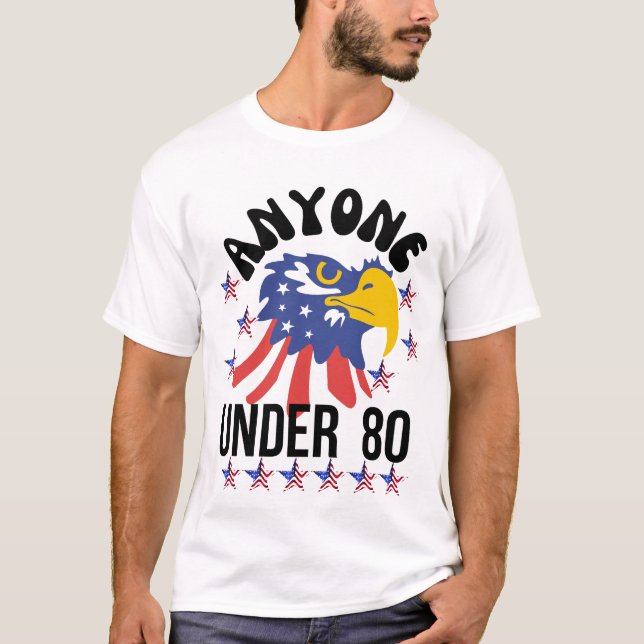 Alla under 80 presidentval 2024 t shirt (Framsida)
