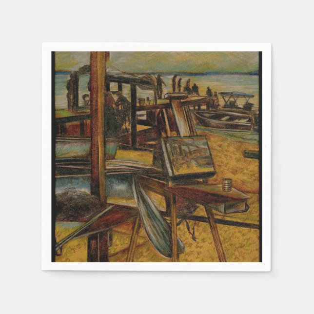 Alla Underbara målningar börjar med en penselspets Pappersservett (Framsidan)