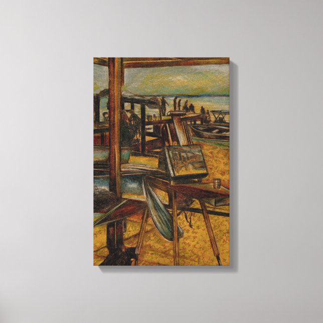 Alla Underbara målningar börjar med ett penseldrag Canvastryck (Framsida)