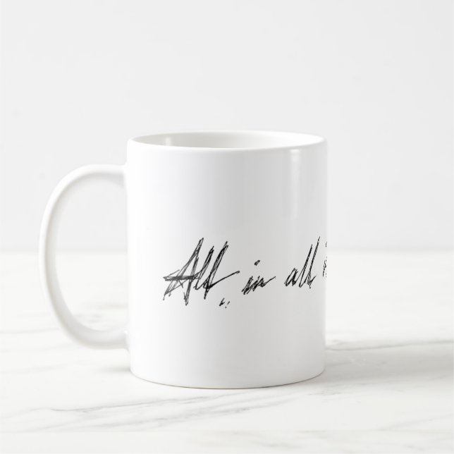 Alla ursäkter kaffemugg (Vänster)