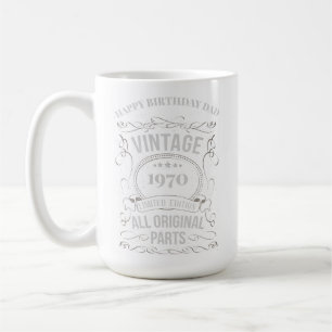 Alla ursprungliga reservdelsåren BORN PAPPA GRANDP Kaffemugg