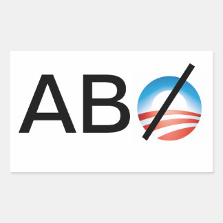 Alla utom Obama Rektangulärt Klistermärke