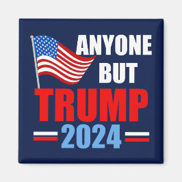 Alla utom Trump 2024 Lustigt politiskt blått Magnet