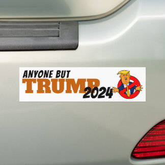 Alla utom Trump Bumper-etikett nummer 1 Bildekal