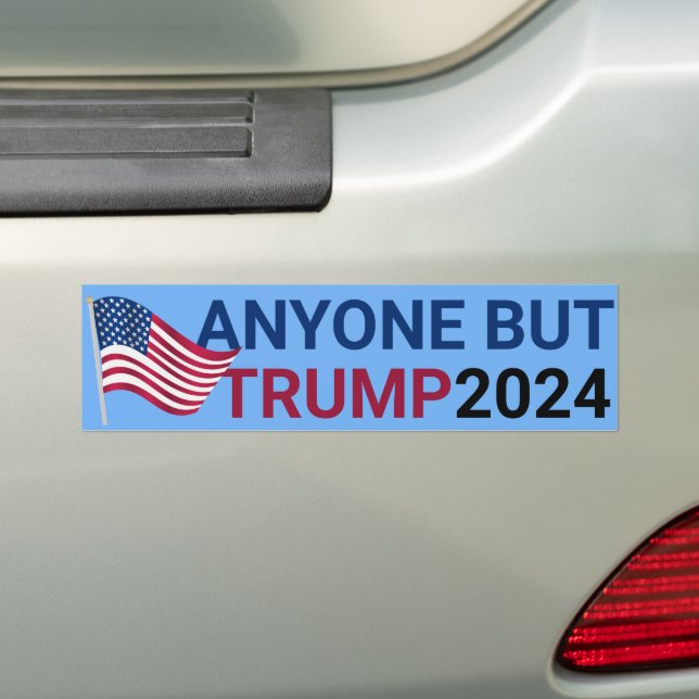 Alla utom Trump för president 2024 Bildekal (På Bil)
