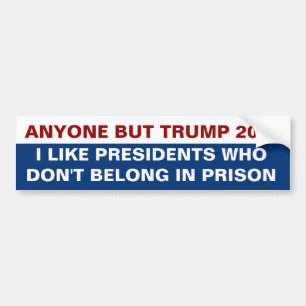Alla utom Trump för president 2024-fängelsoffert Bildekal