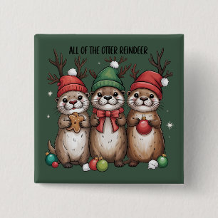 Alla utter renar Xmas djur vinter Knapp