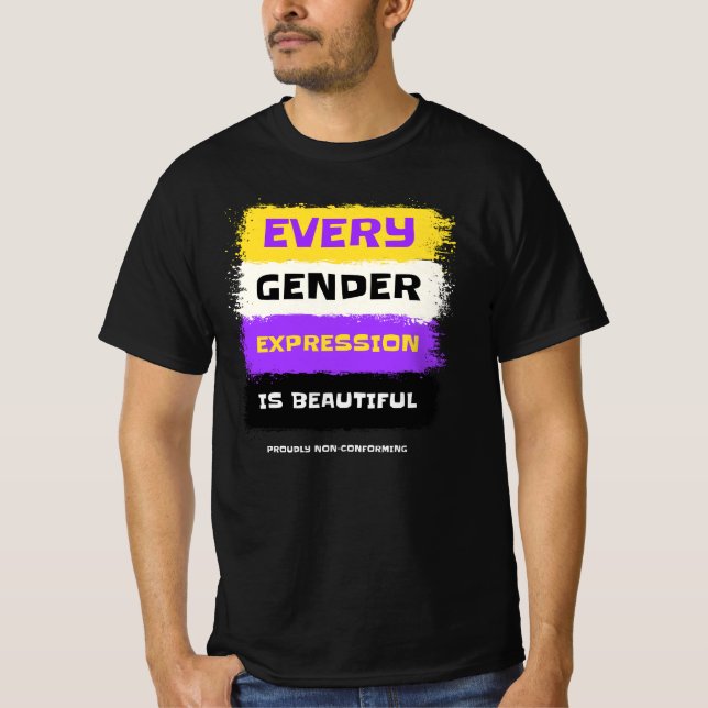 Alla uttryck för Gender är giltiga T Shirt (Framsida)
